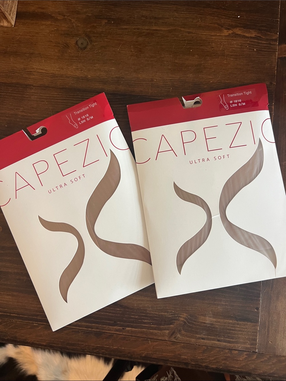 NWT (2) Capezio Transition Tights - Light Suntan Size S/M